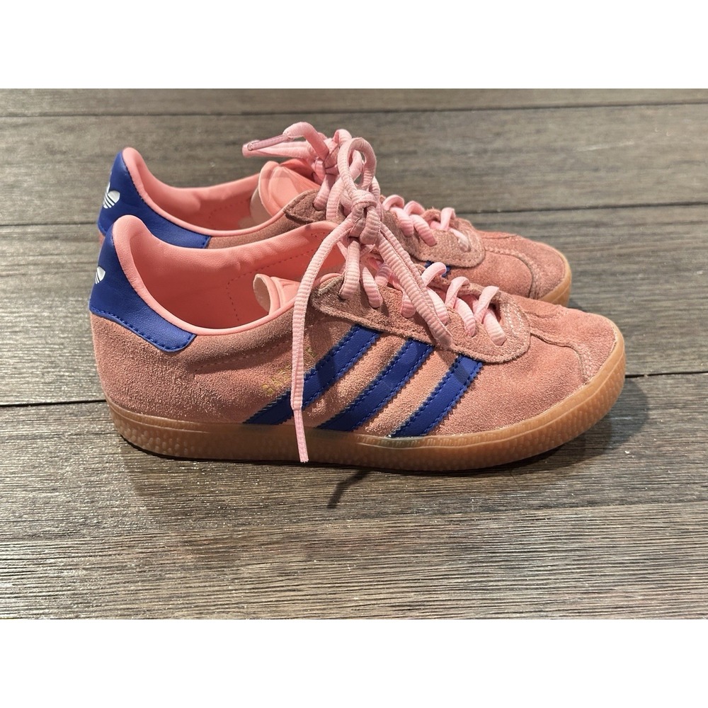 Little Kids ADIDAS Gazelle Otholite Sz 1 pink suede Shoes Sneakers SHI O35004